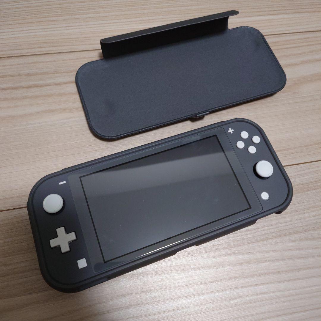 【美品】Nintendo Switch Lite グレー ケース付き