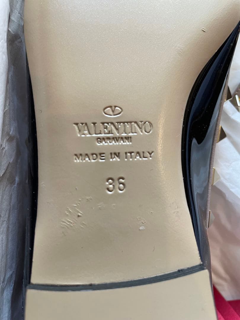 新品　VALENTINOバレンティノ ロックスタッズ　フラット　シューズ　36