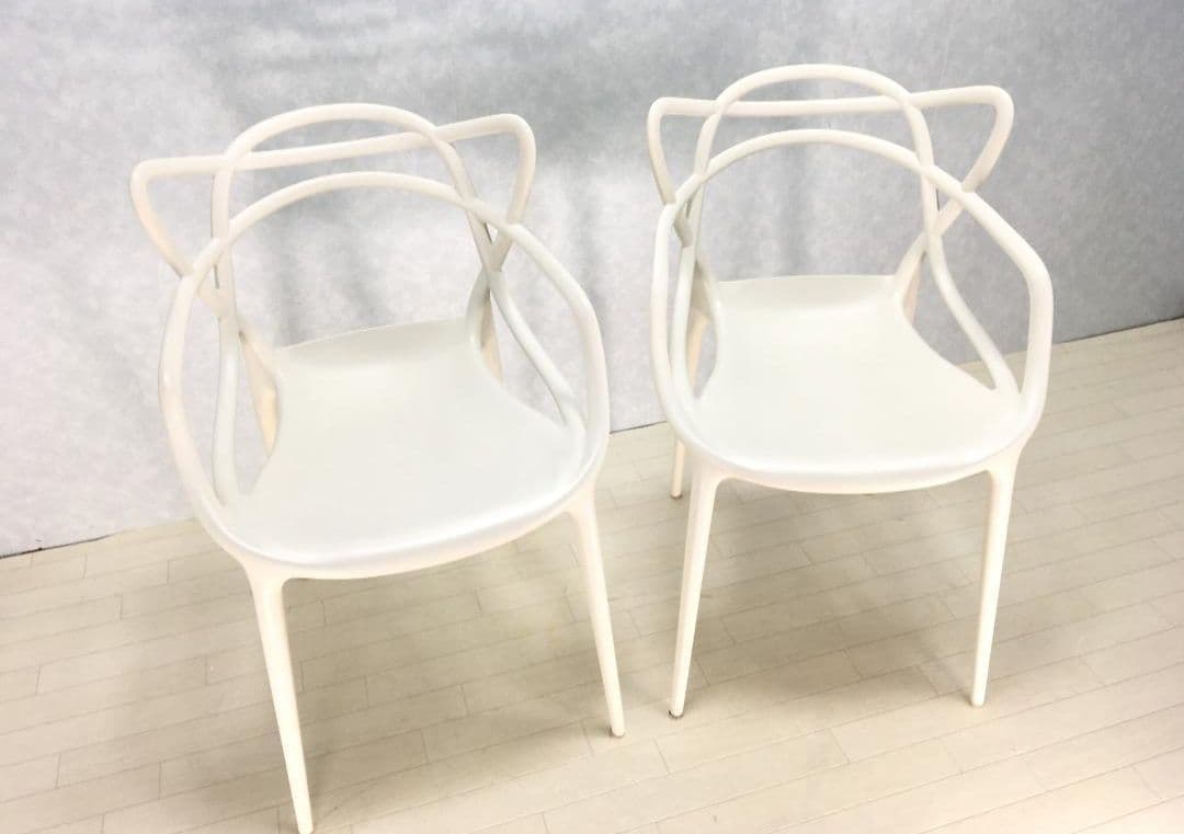 kartell マスターズチェア 2脚セット ホワイト