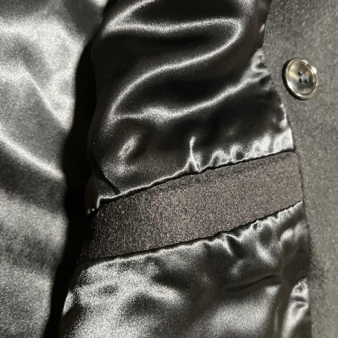 【美品】フィデリティ　Fidelity ウール　Pコート　ミリタリー　XL 黒