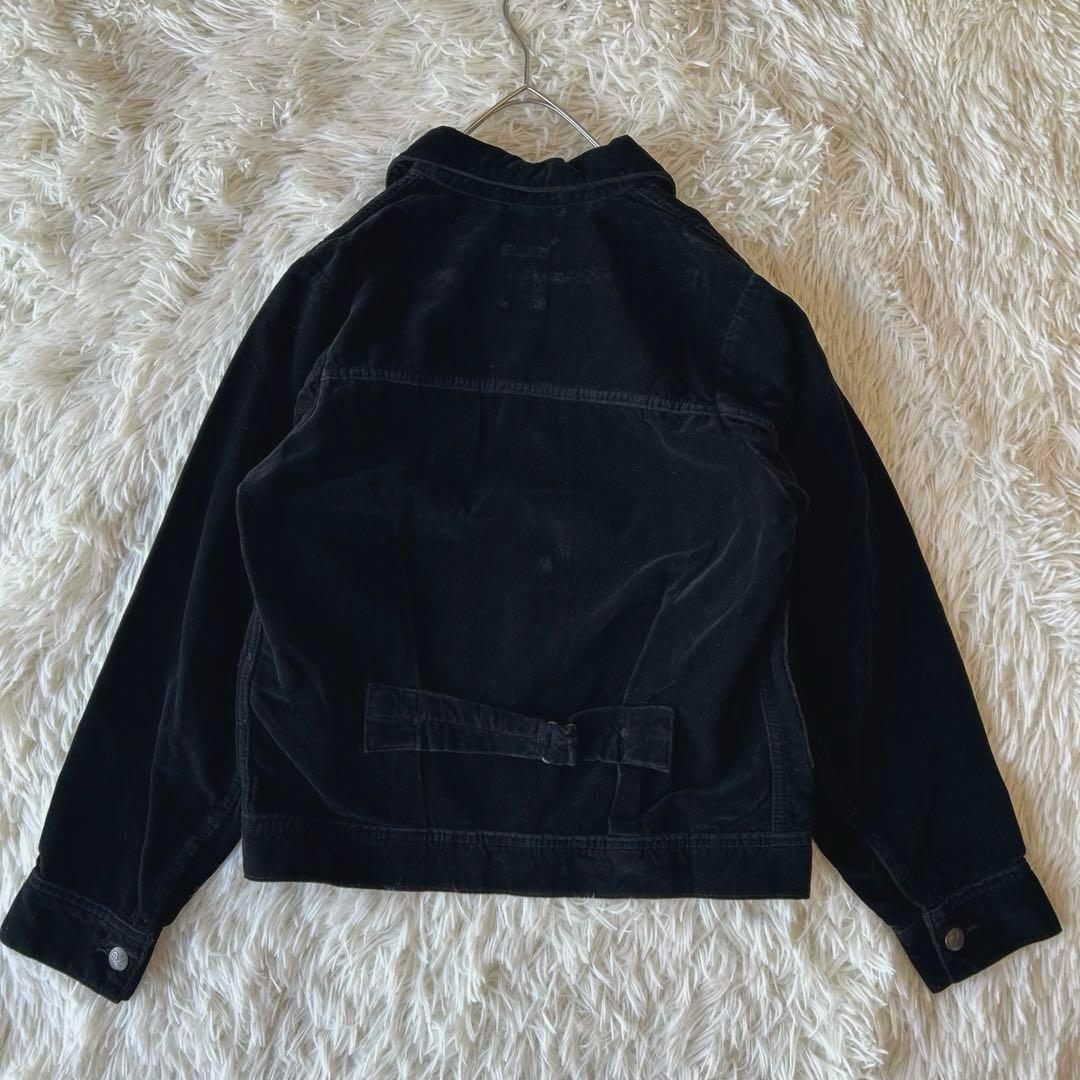 現行モデル　45R ベロア生地　908オール カバーオールジャケットGジャン　黒