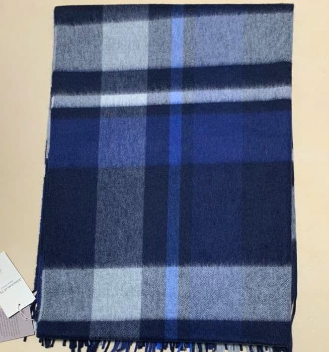 発送日：1月13日以降　Johnstons of Elgin チェック柄ストール