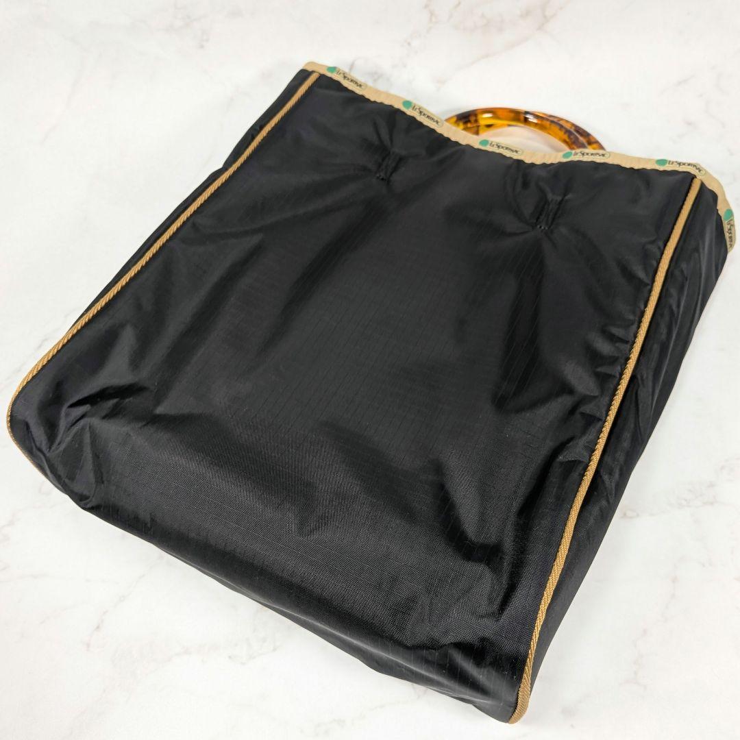 レスポートサック アトリエ2WAYトートバッグ べっ甲 ブラック