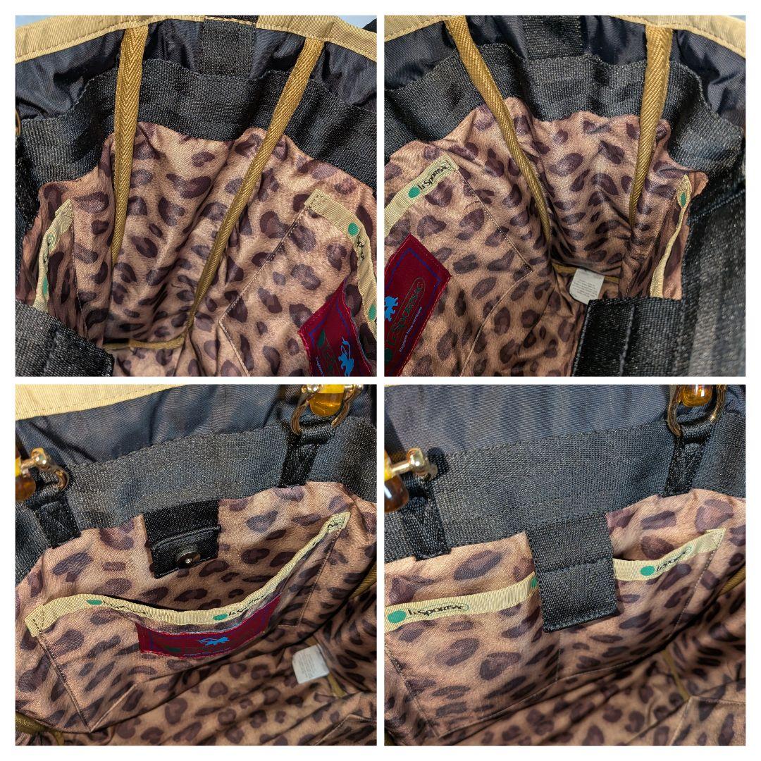 レスポートサック アトリエ2WAYトートバッグ べっ甲 ブラック