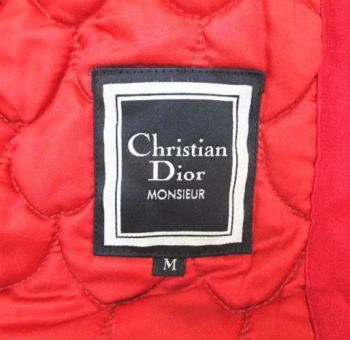 クリスチャンディオール　Christian Dior　赤　ダッフルコート　レッド