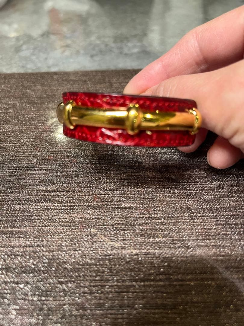 HERMES バングル レザー