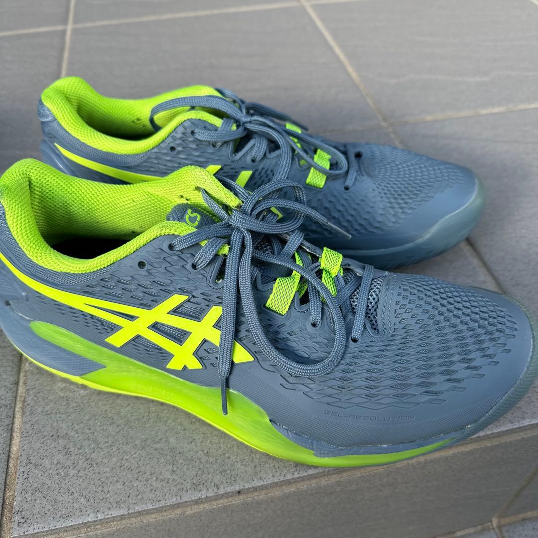【美品】27.5CM アシックステニスシューズ GEL-RESOLUTION 9