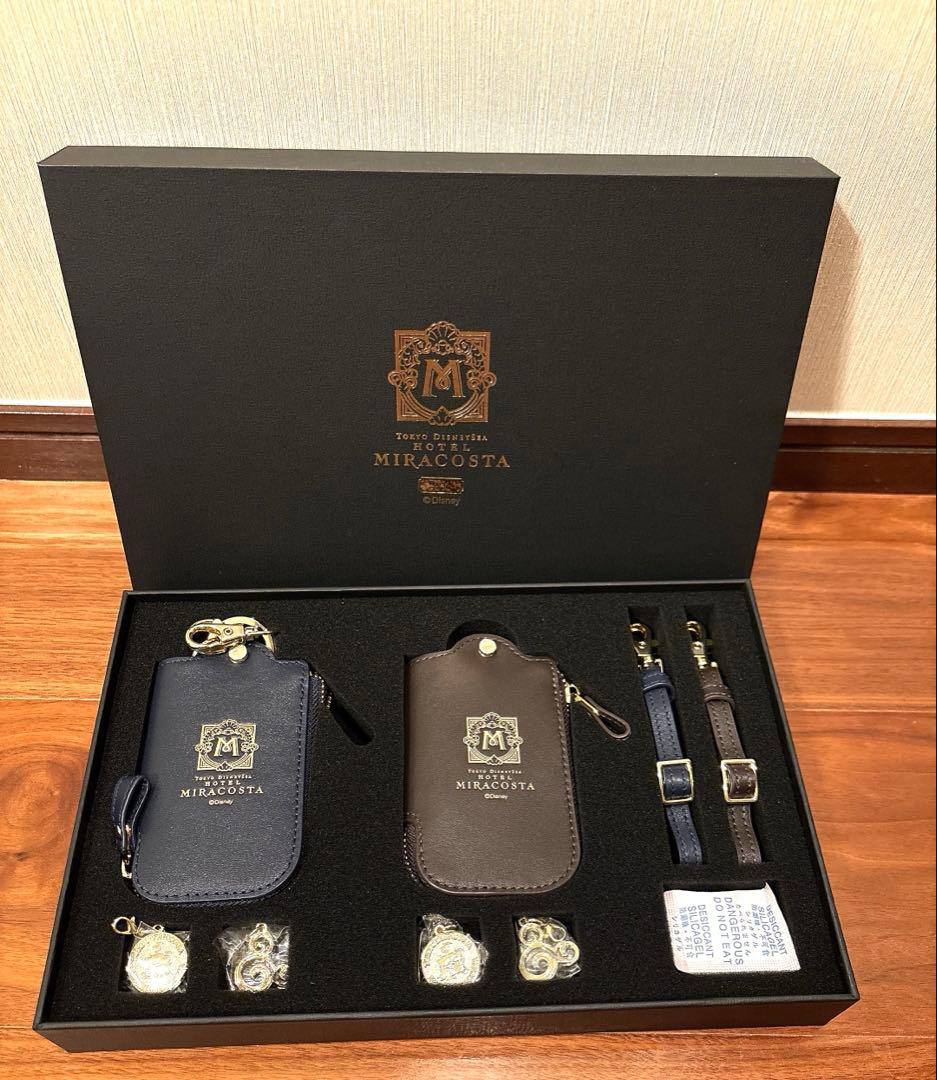 新品　未使用　ホテルミラコスタ　本革キーケース　箱付き