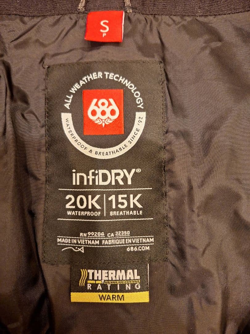 686 スノーボードジャケット Sサイズ　限定品