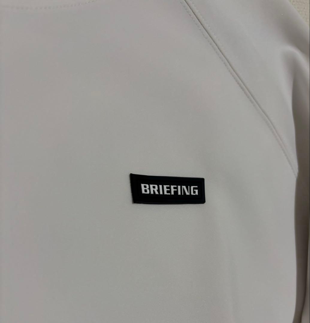 ブリーフィングゴルフMENS SIDE LOGO LINE CREW NECK