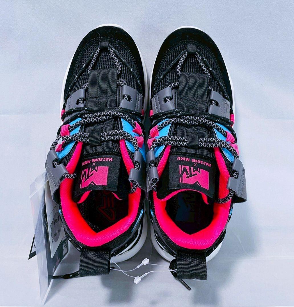 【限定 新品】MTV×初音ミクコラボ スニーカー 第2弾 ブラック 23.0cm