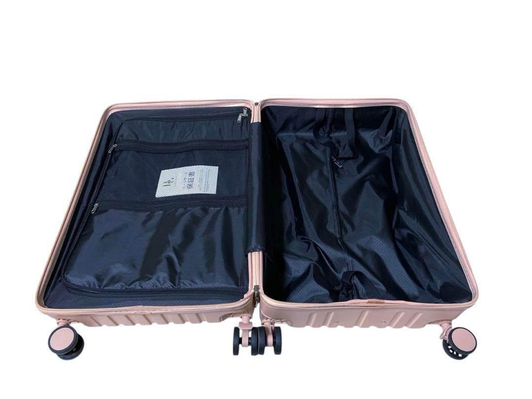 【新品・タグ付き】スーツケース Mサイズ　キャリーケース　USBポート　ピンク