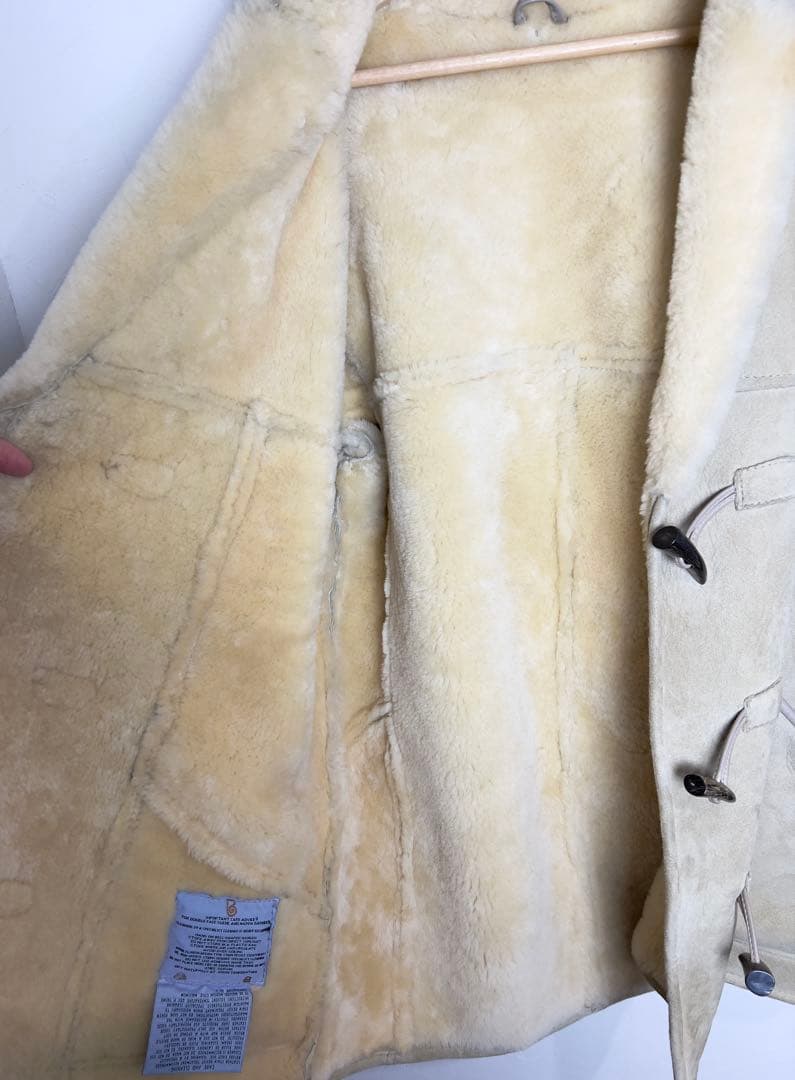 ニュージーランド製 カンタベリー 羊革 ダブルフェイス リアル ムートンコート