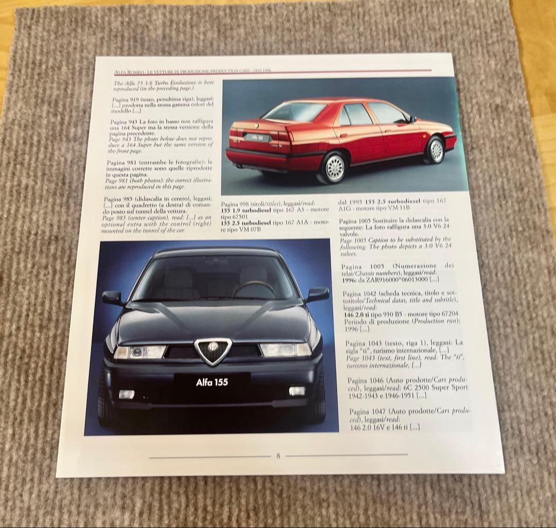 Alfa Romeo Production Cars 1910-1996 2巻