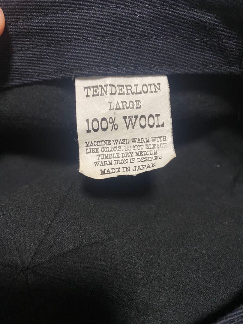 TENDERLOIN テンダーロイン ウール キャスケット ブラック ごま塩 L