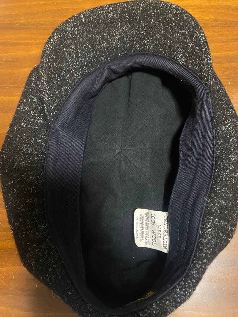 TENDERLOIN テンダーロイン ウール キャスケット ブラック ごま塩 L