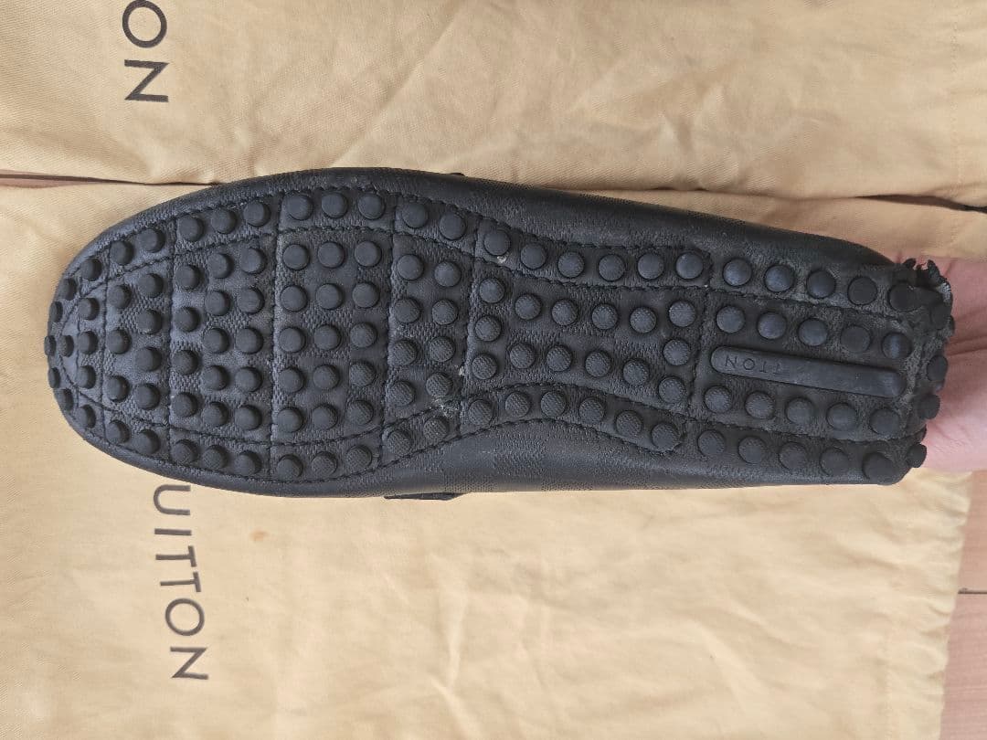 LOUIS VUITTON ダミエパターン ホッケンハイム ローファー