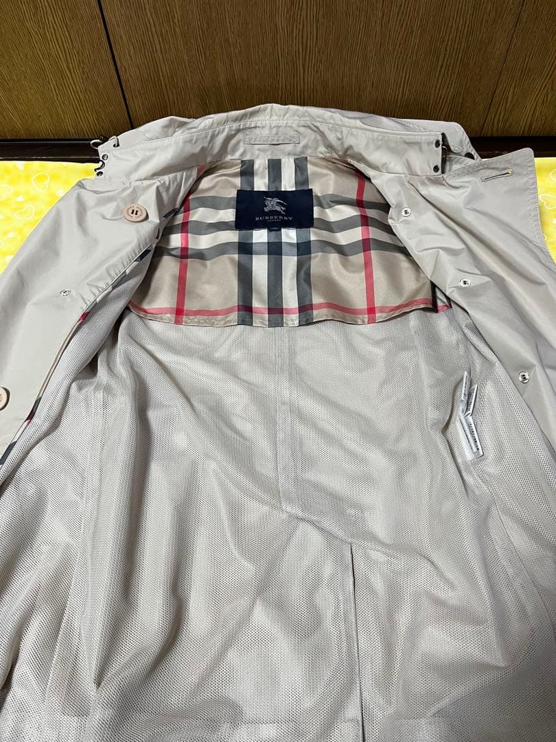 バーバリー　BURBERRY　美品　トレンチコート　フード付き　ベージュ　38