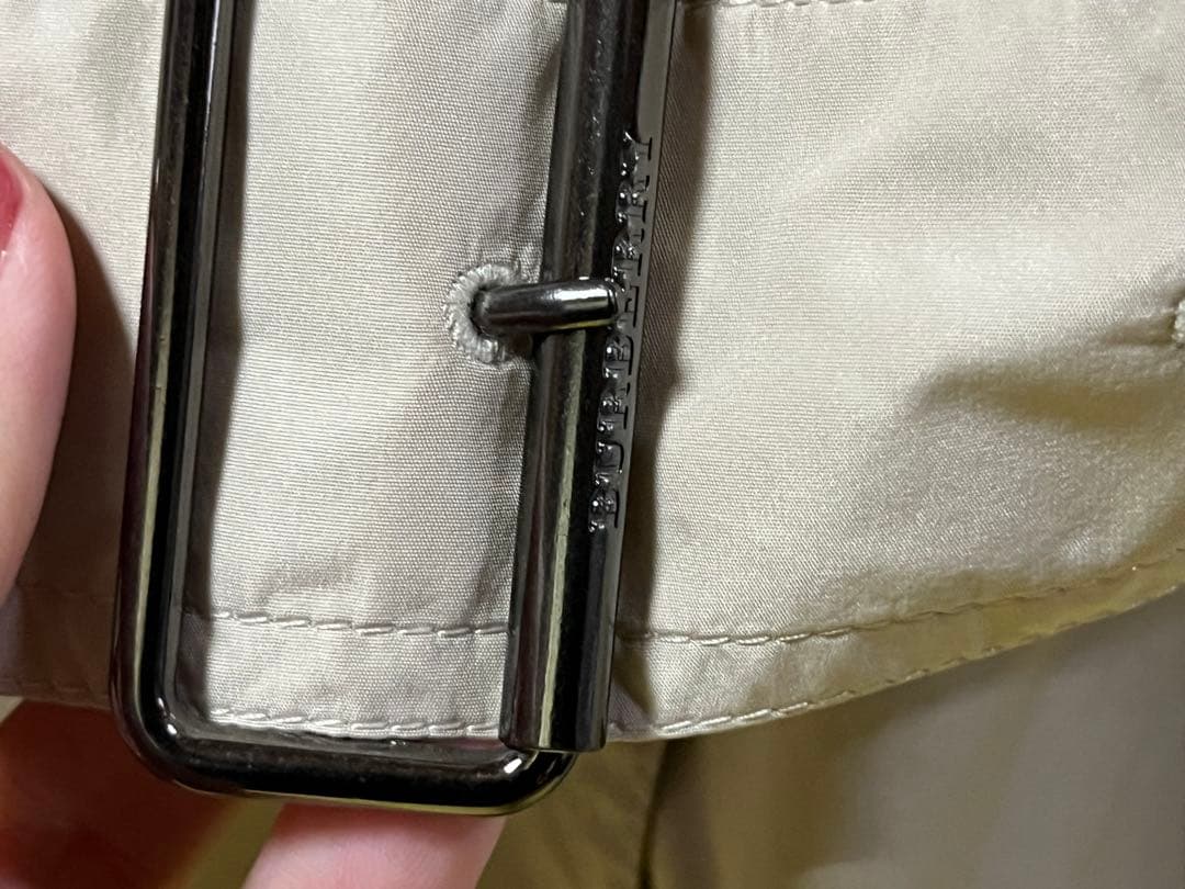 バーバリー　BURBERRY　美品　トレンチコート　フード付き　ベージュ　38