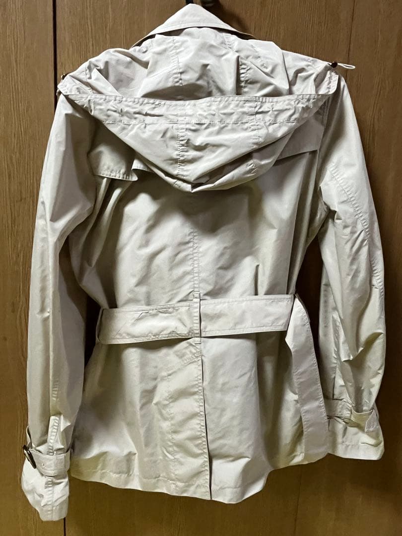 バーバリー　BURBERRY　美品　トレンチコート　フード付き　ベージュ　38