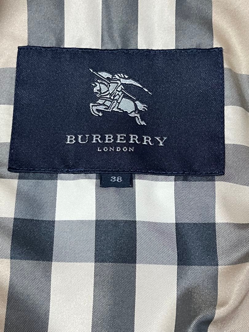 バーバリー　BURBERRY　美品　トレンチコート　フード付き　ベージュ　38