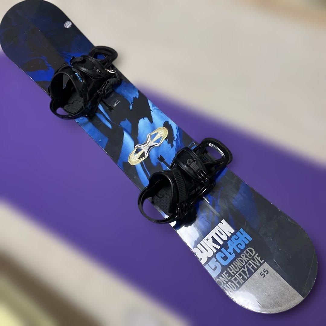 バートン板　Burton Clash 155cm スノーボード　ビンディング