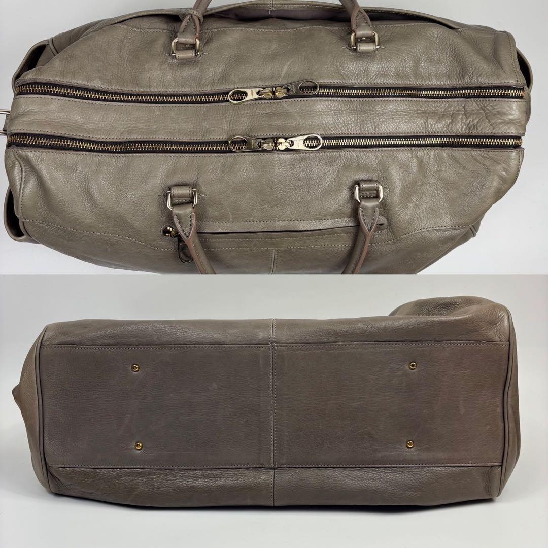 aniary アニアリ ボストンバッグ レザー 大容量 タグ チャーム