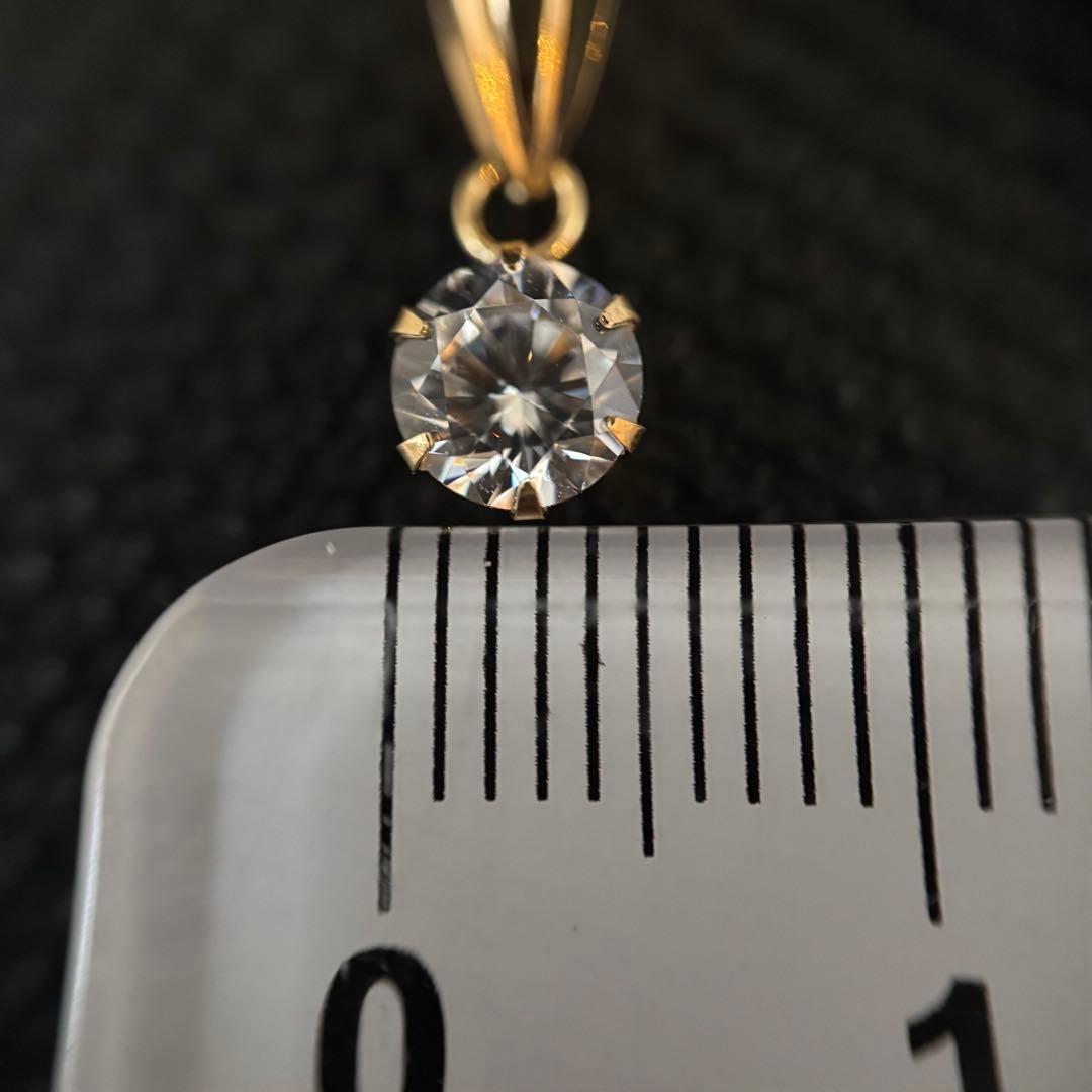 K18YG キュービックジルコニア ペンダントトップ ヘッド PH QZ 5mm