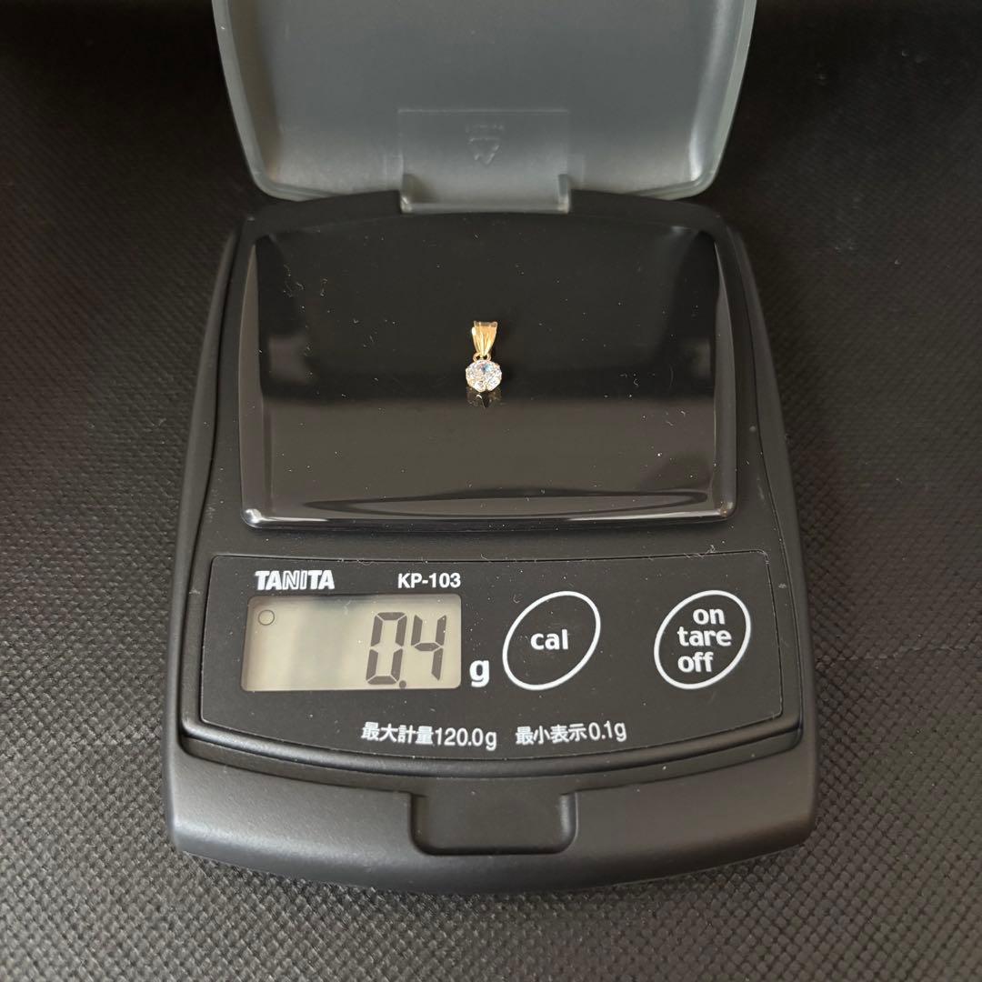 K18YG キュービックジルコニア ペンダントトップ ヘッド PH QZ 5mm