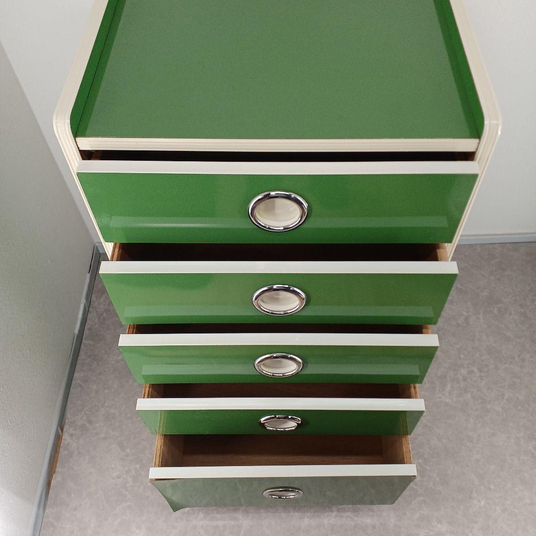 送料込み☆昭和レトロポップ【5段チェスト 】高さ 約87cm