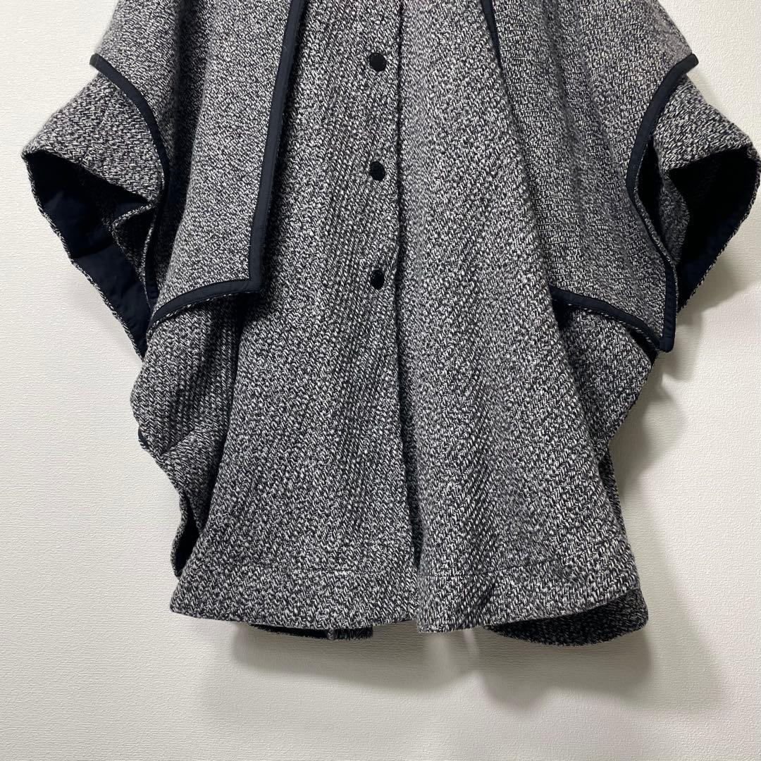 【新品タグ付き】SeeByChloe ニットポンチョコート ウール グレー