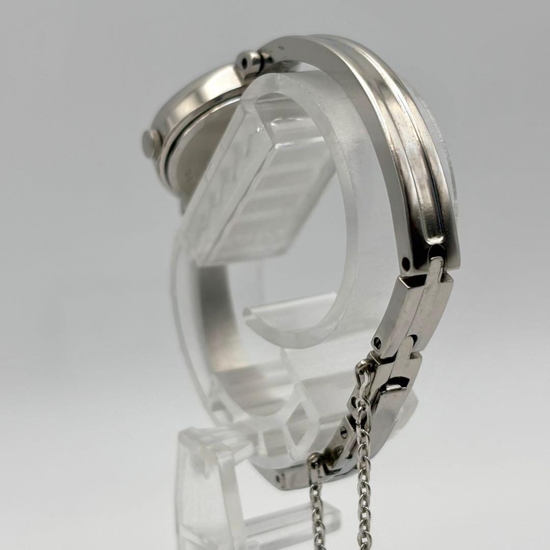 稼働品✨SEIKO セイコー ブルー 菱形 バングル 腕時計 レディース ブレス