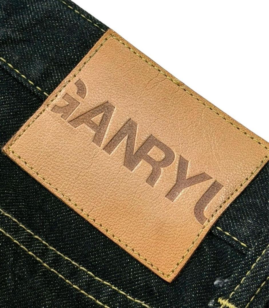 ガンリュウ コムデギャルソン サルエル デニムパンツ ブラック M