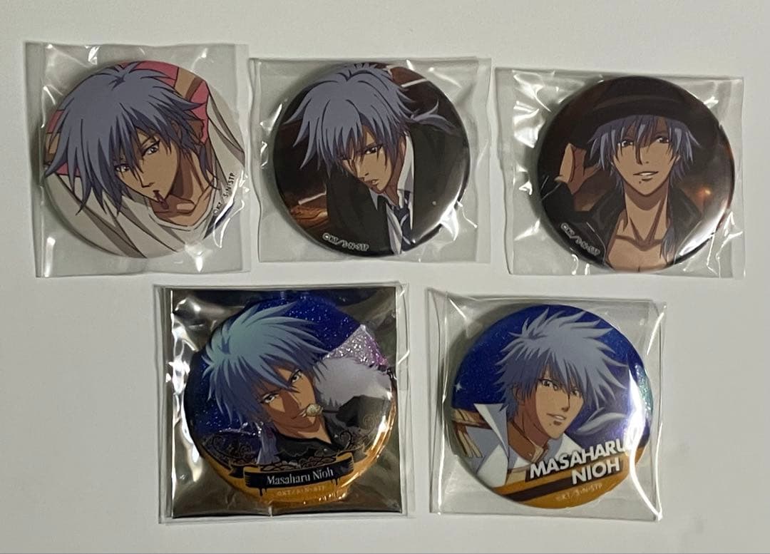 新テニスの王子様【仁王雅治】缶バッジ５点（くつコレ、テニラビ）