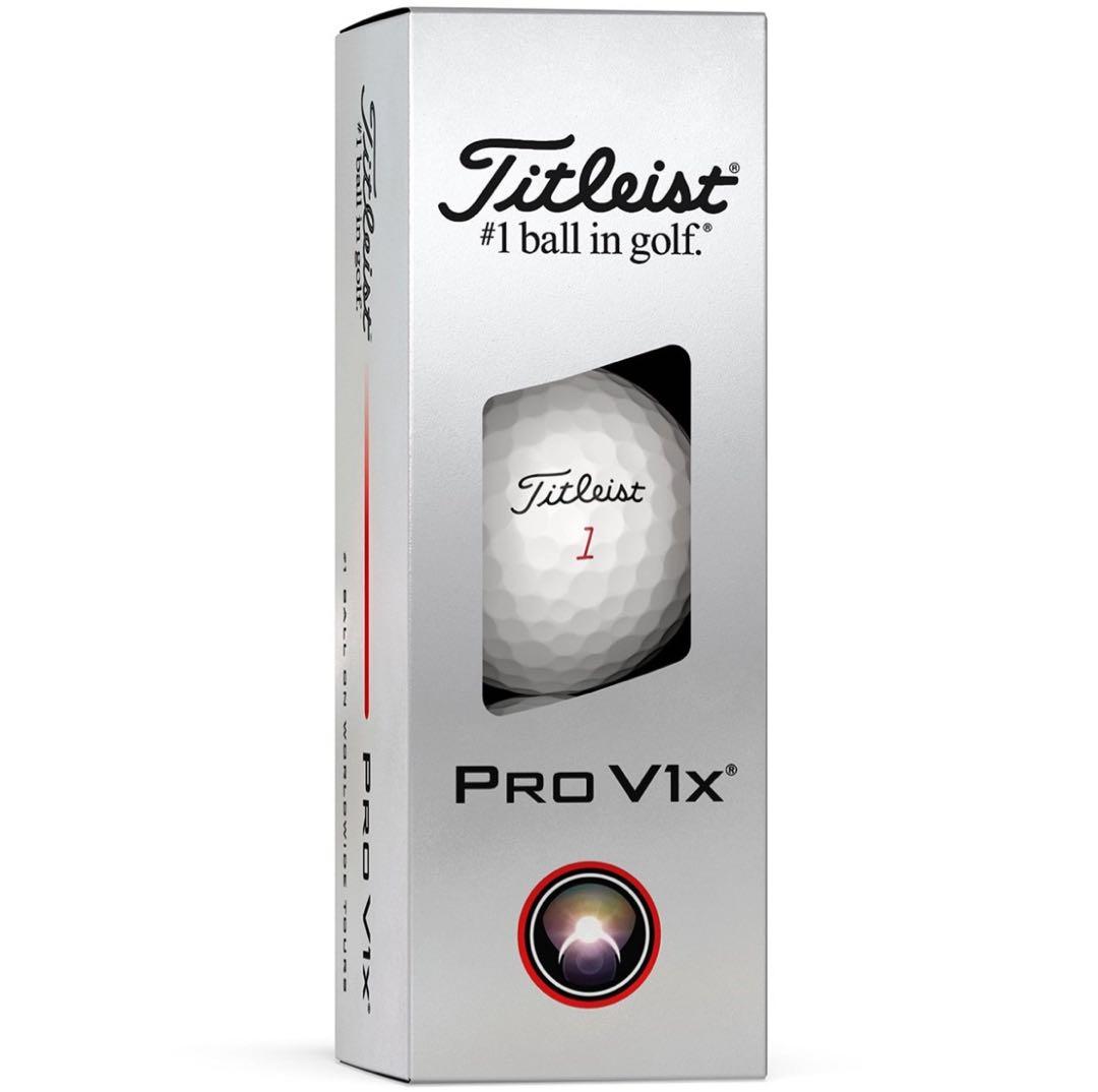 タイトリストプロV1XPROV1Xゴルフボール25年 ローナンバー2ダース24個