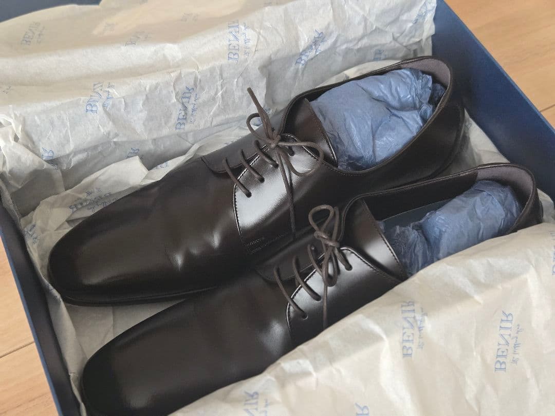 BENIR ブライダルシューズ　ダークブラウン27cm