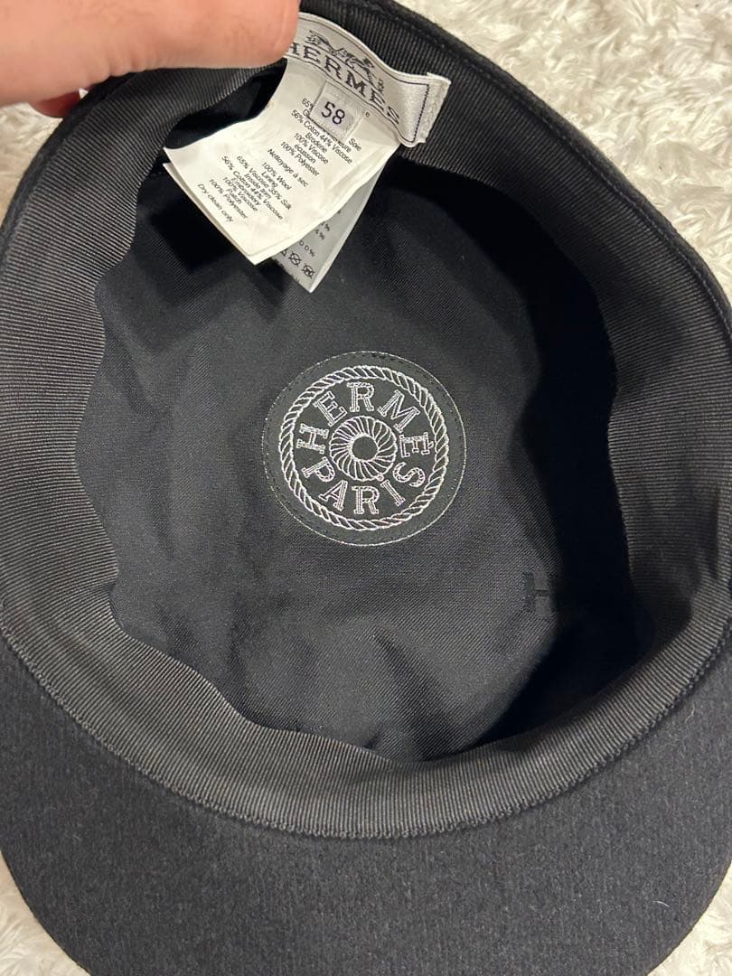 【美品】エルメス キャスケット ブラック 58