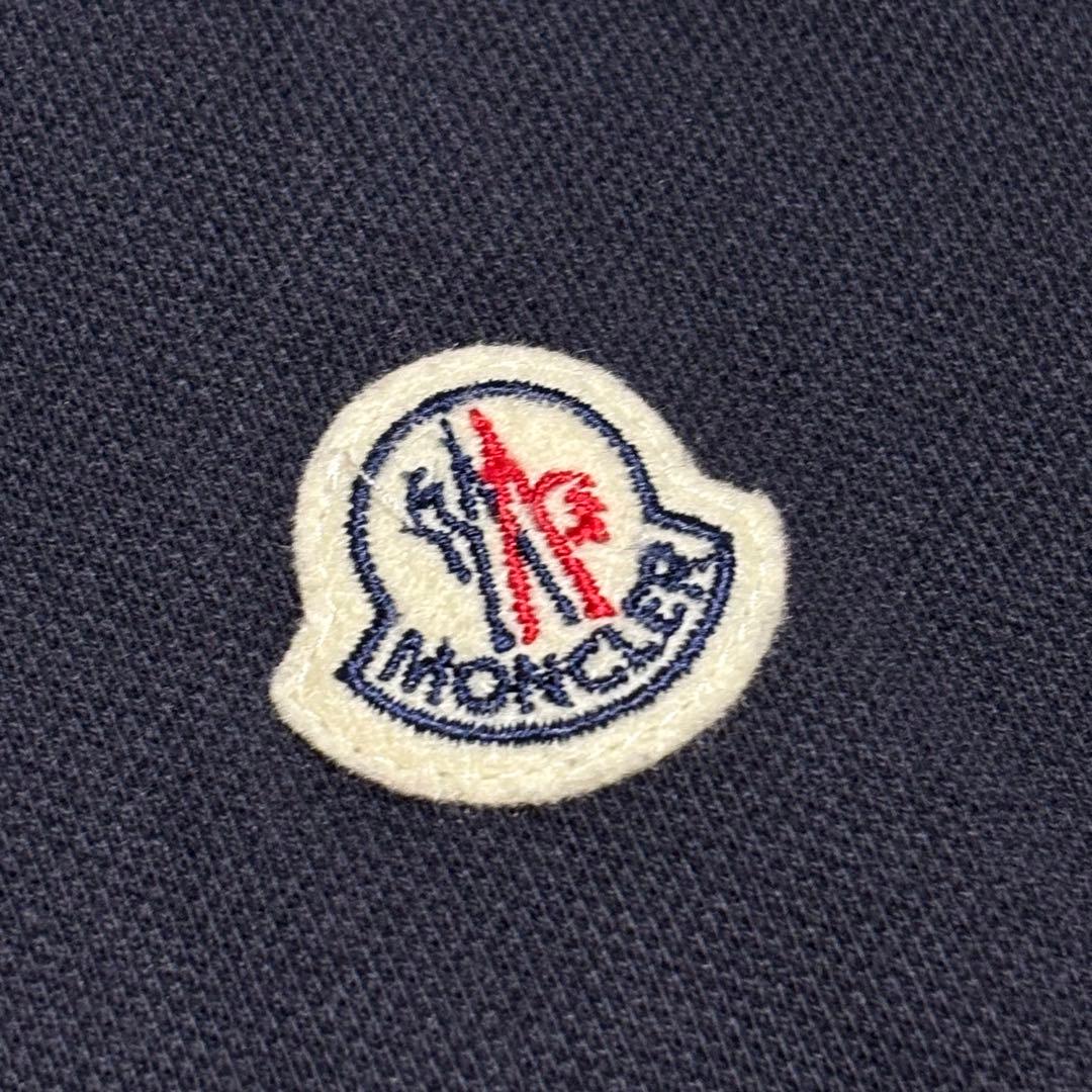 【極美品】モンクレール　長袖　ポロシャツ　ネイビー　XXLサイズ