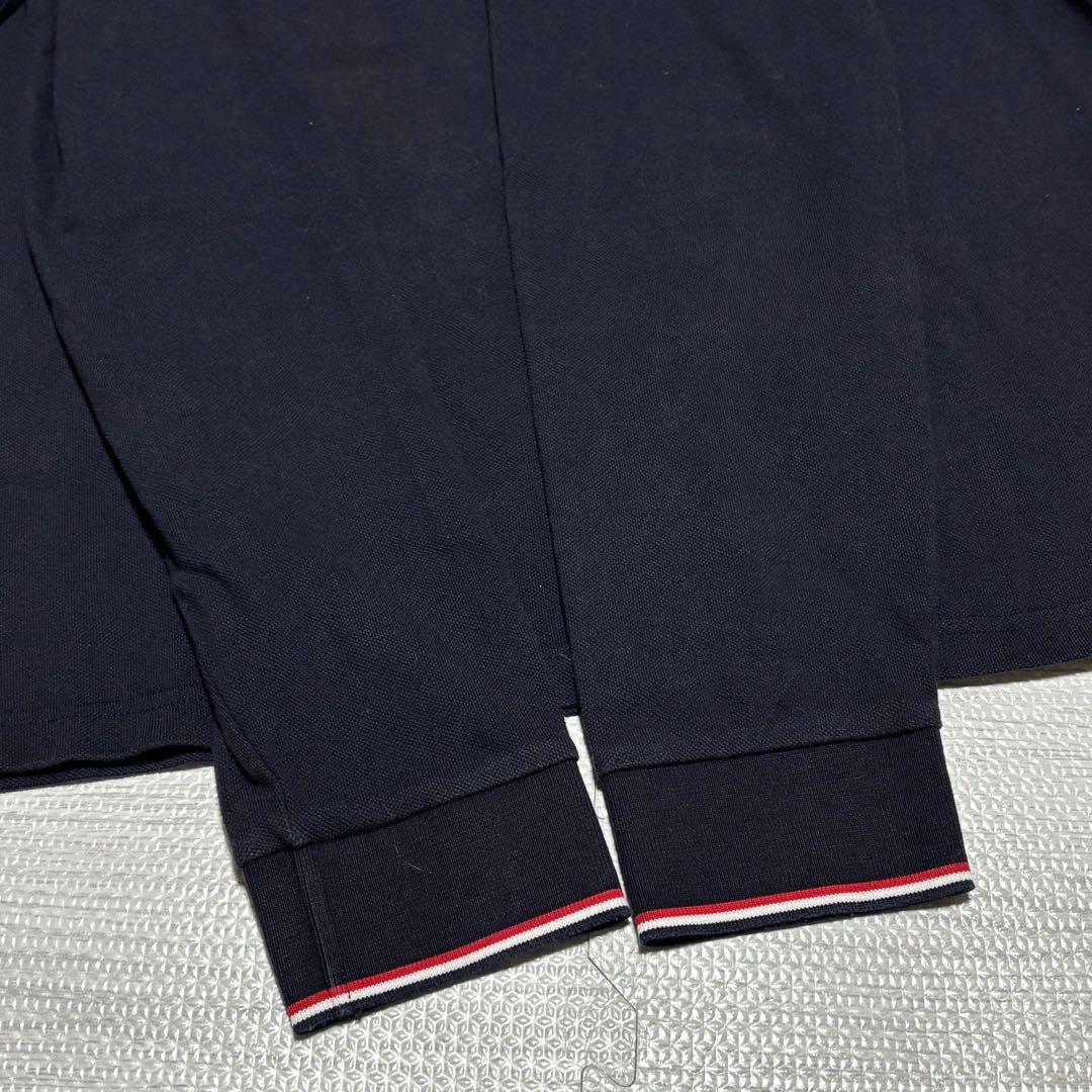 【極美品】モンクレール　長袖　ポロシャツ　ネイビー　XXLサイズ