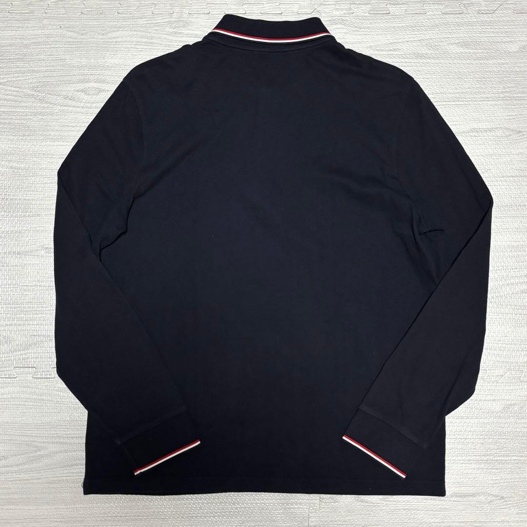 【極美品】モンクレール　長袖　ポロシャツ　ネイビー　XXLサイズ