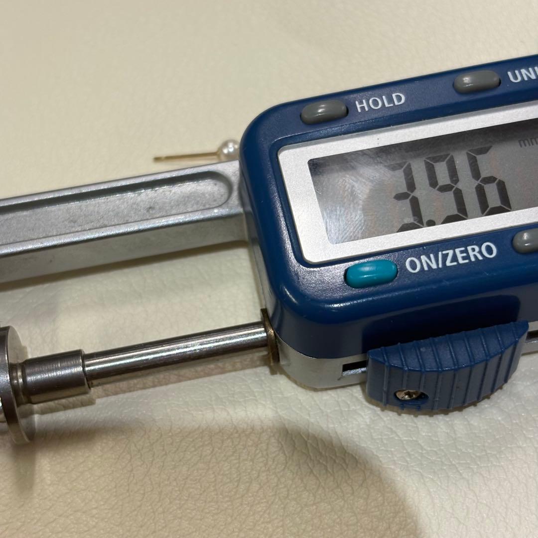 502 パールピアス　あこや真珠　3.9mm K18YG