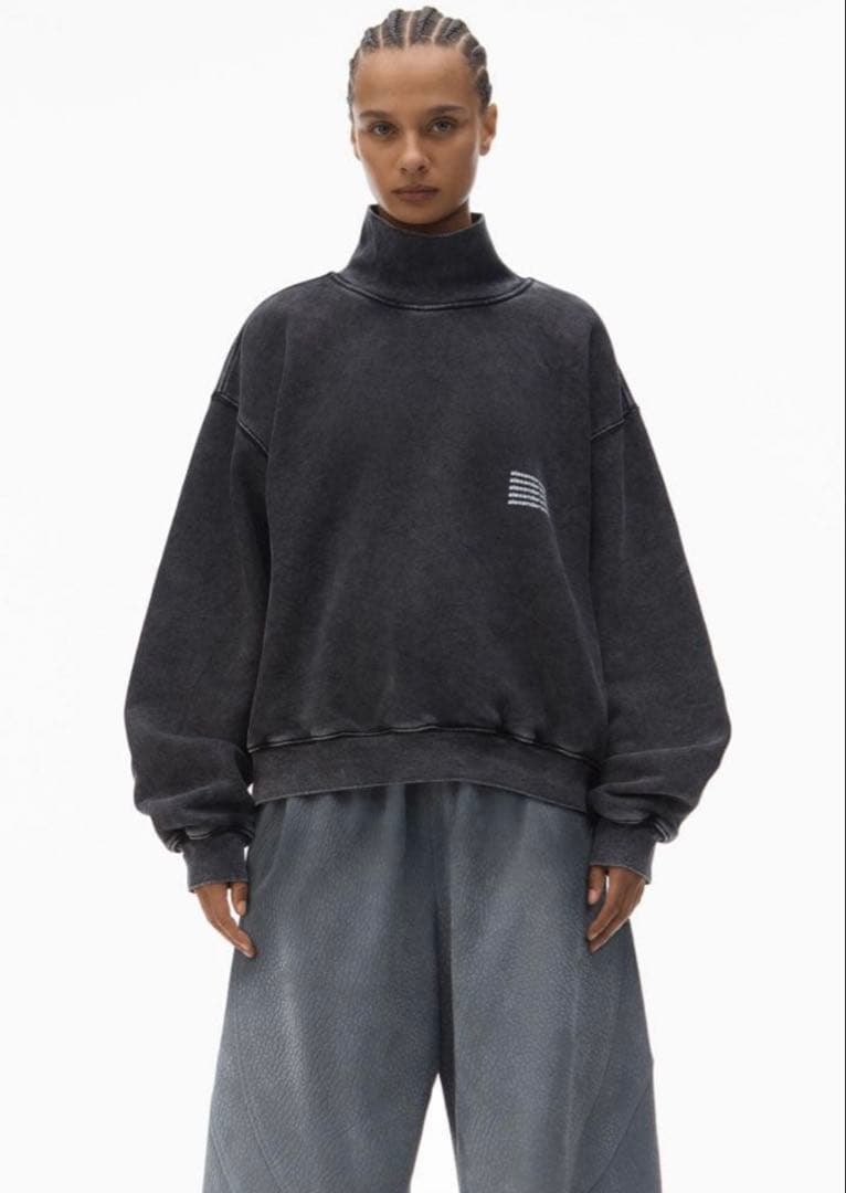 alexanderwang デンスフリース　ハイネック　スウェット