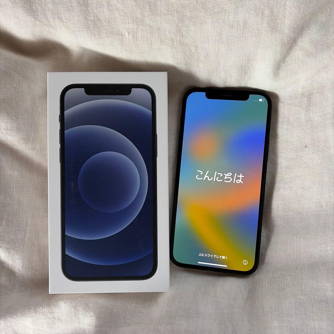猫*様 美品iPhone12 ブラック　64GB SIMフリー