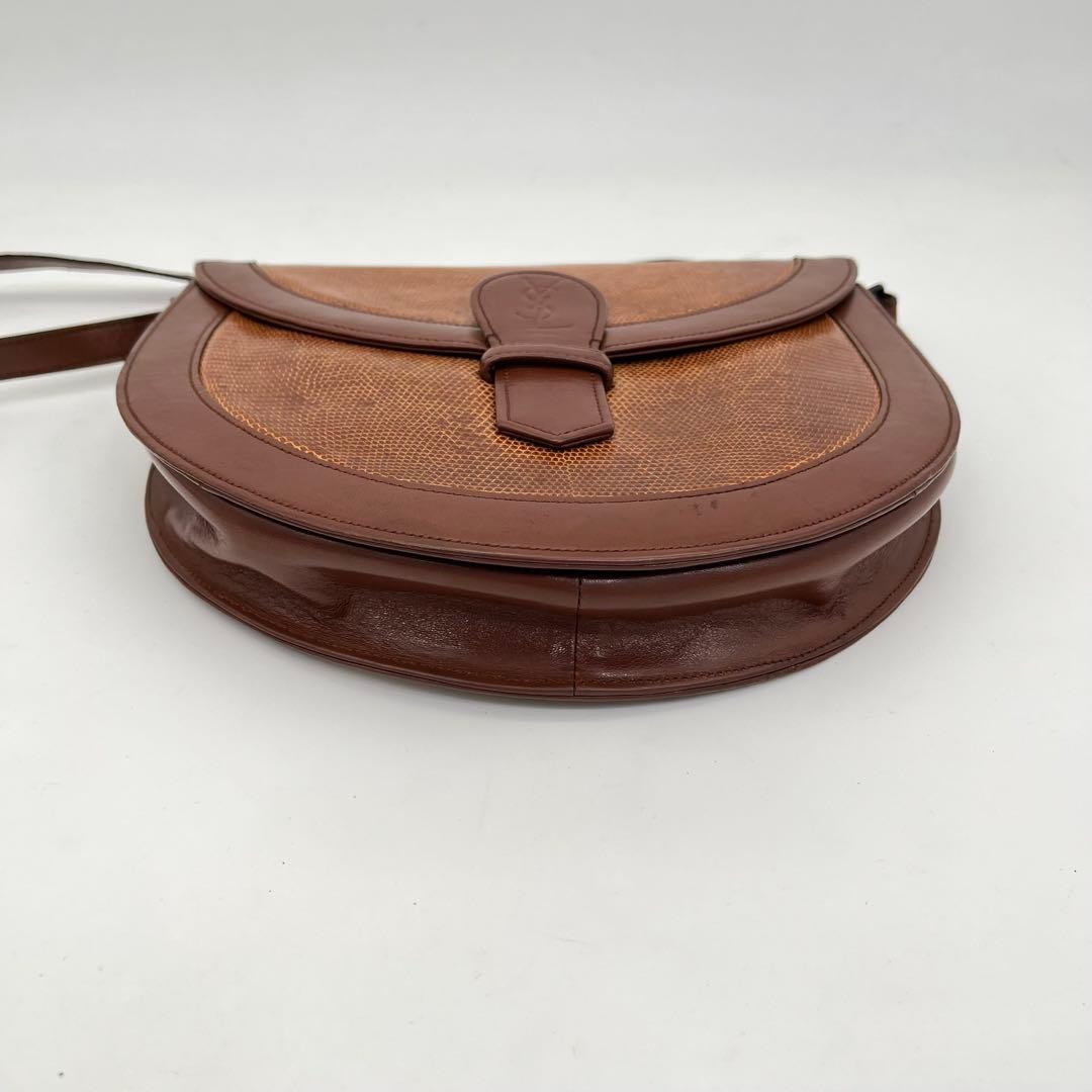 イヴサンローラン ショルダーバッグ 斜めがけ カサンドラ YSL リザードレザー