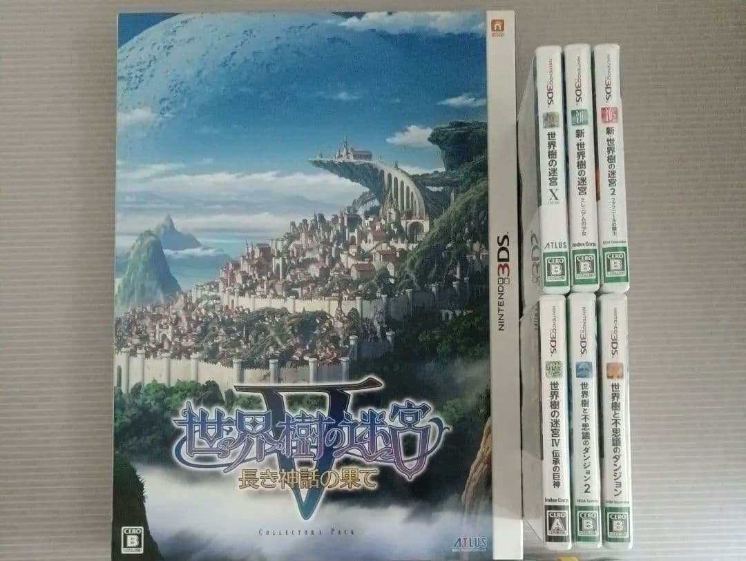 3DSソフト　世界樹の迷宮　世界樹と不思議のダンジョン　7本セット