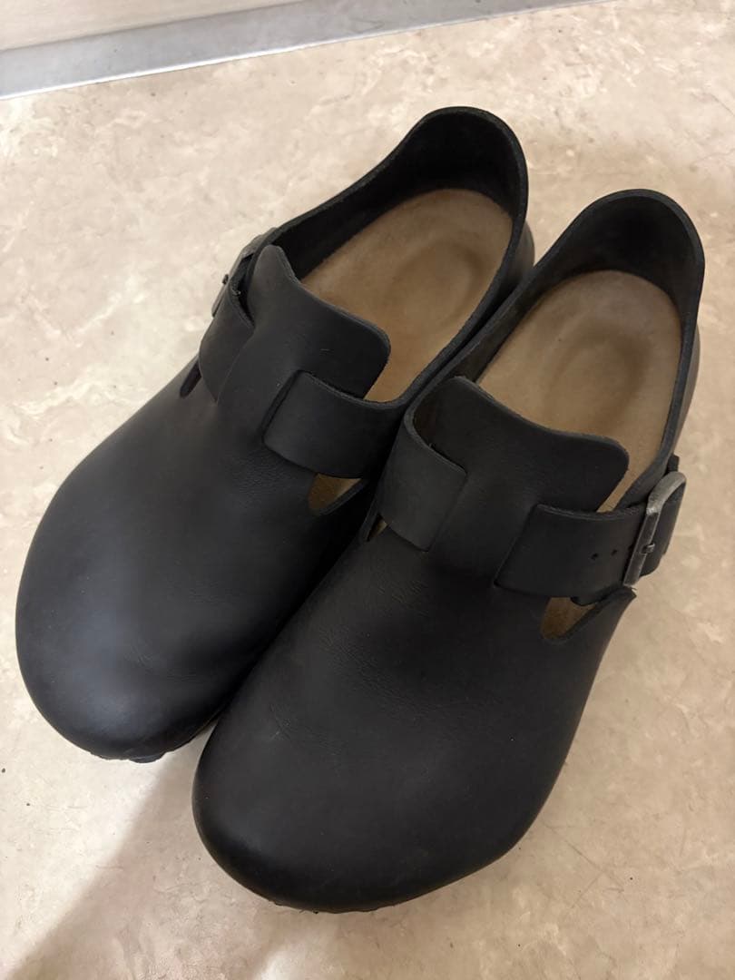 極美品　ビルケンシュトック　ロンドン　LONDONオイルドレザー　黒