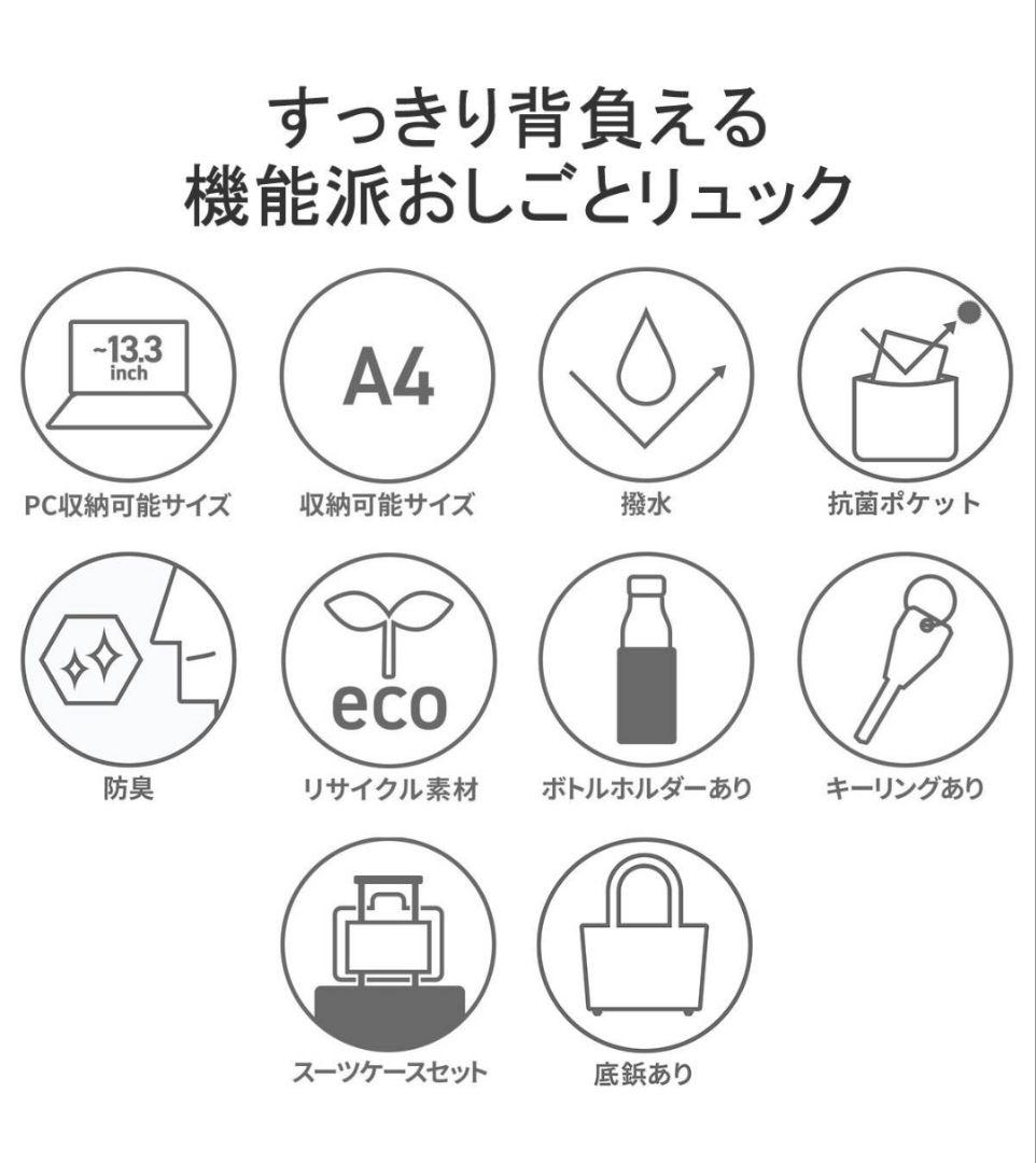 ace GENE A4 13L ビジネスリュック ブラック