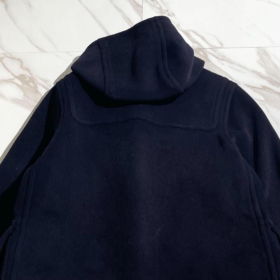 【Moorbrook】ムーアブルック ダッフルコート ヘリンボーン ネイビー M