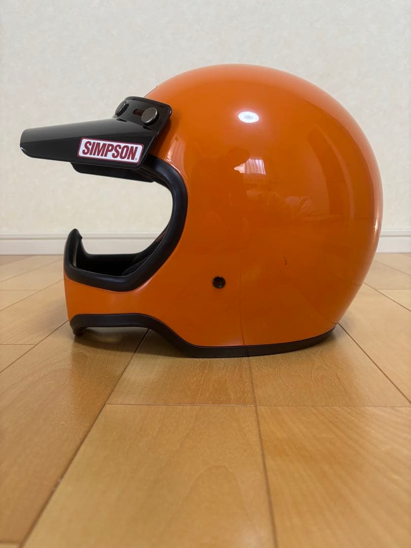 SIMPSON M50 オレンジ フルフェイスヘルメット　Mサイズ