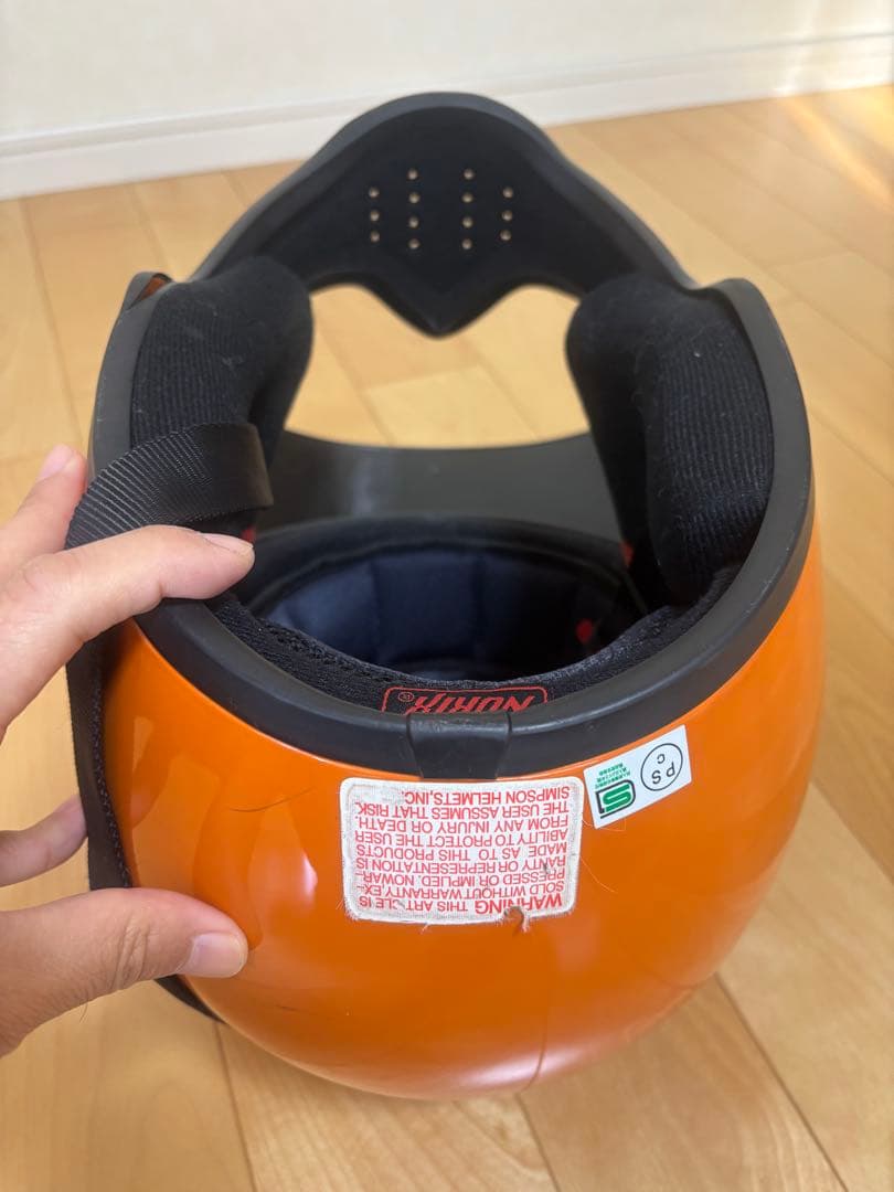 SIMPSON M50 オレンジ フルフェイスヘルメット　Mサイズ